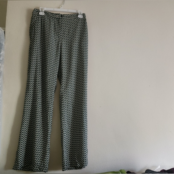 Set Oversized Resort Shirt & Pants Green Zigzag Dark Green Patterned… - Picture 7 of 16